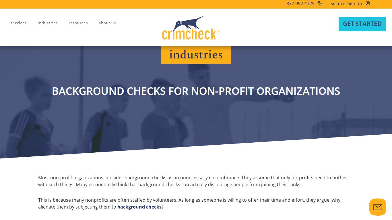 Non-Profit Pre-Employment Background Checks | Crimcheck