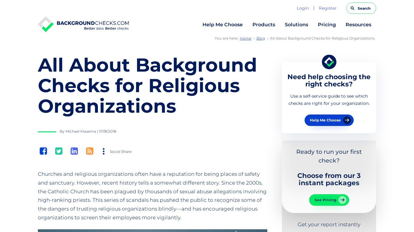 All About Background Checks for Religious Organizations